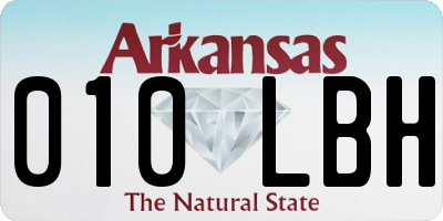 AR license plate 010LBH