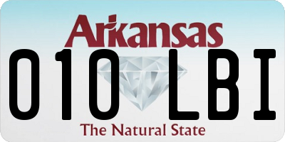 AR license plate 010LBI
