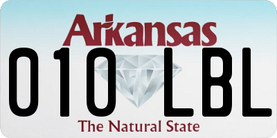 AR license plate 010LBL