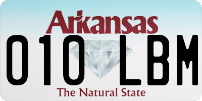 AR license plate 010LBM