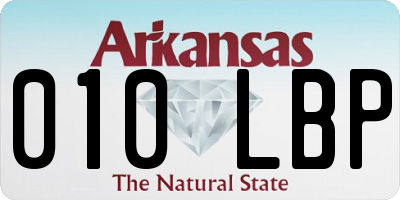 AR license plate 010LBP