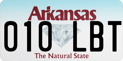 AR license plate 010LBT