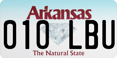 AR license plate 010LBU