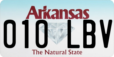 AR license plate 010LBV
