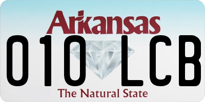 AR license plate 010LCB