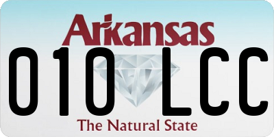 AR license plate 010LCC