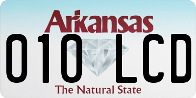 AR license plate 010LCD