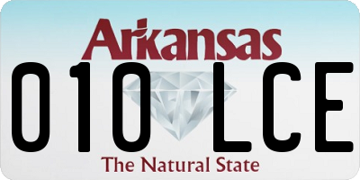 AR license plate 010LCE