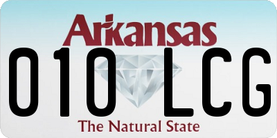 AR license plate 010LCG
