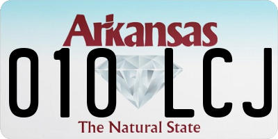 AR license plate 010LCJ