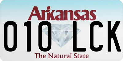 AR license plate 010LCK