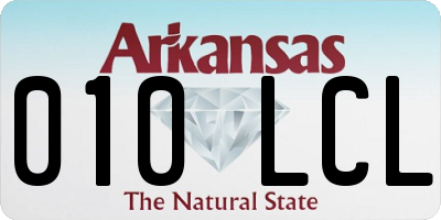 AR license plate 010LCL
