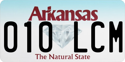 AR license plate 010LCM