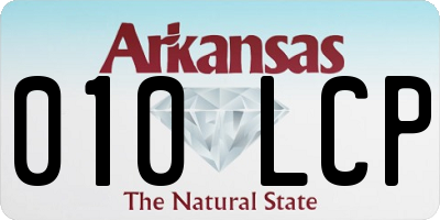 AR license plate 010LCP