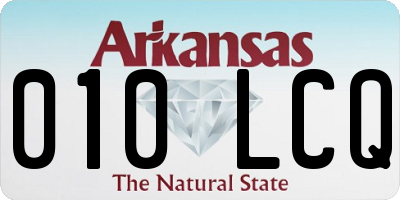 AR license plate 010LCQ