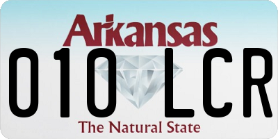 AR license plate 010LCR