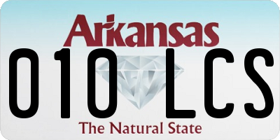 AR license plate 010LCS