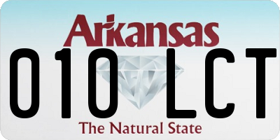 AR license plate 010LCT
