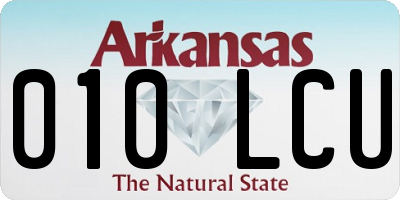 AR license plate 010LCU