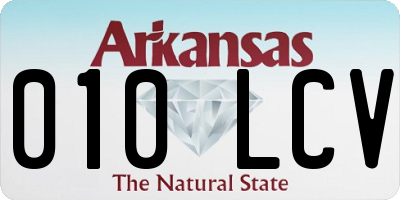 AR license plate 010LCV