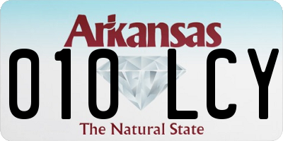 AR license plate 010LCY