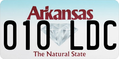 AR license plate 010LDC