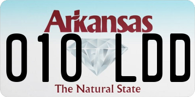 AR license plate 010LDD