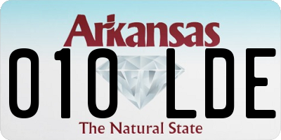 AR license plate 010LDE