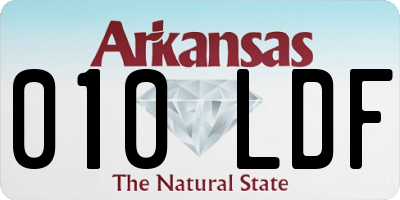 AR license plate 010LDF