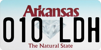 AR license plate 010LDH