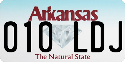 AR license plate 010LDJ