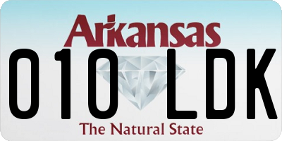 AR license plate 010LDK