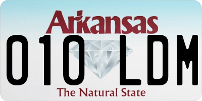 AR license plate 010LDM