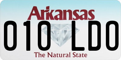 AR license plate 010LDO