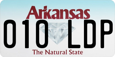 AR license plate 010LDP