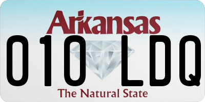 AR license plate 010LDQ