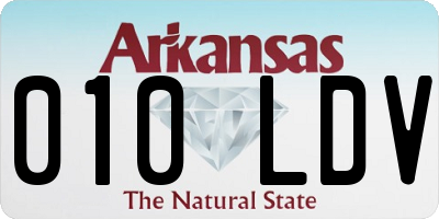 AR license plate 010LDV