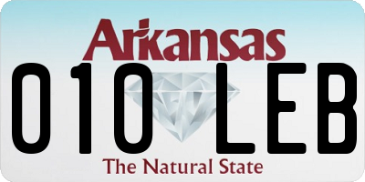 AR license plate 010LEB