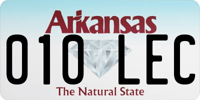 AR license plate 010LEC