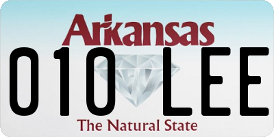 AR license plate 010LEE