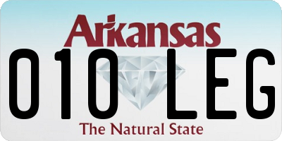 AR license plate 010LEG