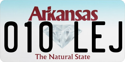 AR license plate 010LEJ