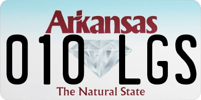 AR license plate 010LGS