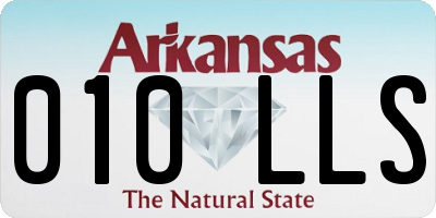 AR license plate 010LLS