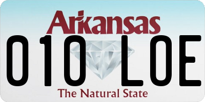 AR license plate 010LOE