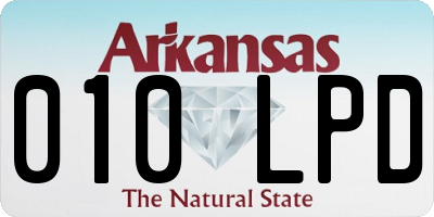 AR license plate 010LPD