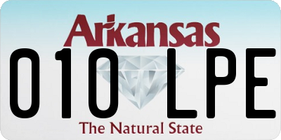AR license plate 010LPE
