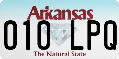 AR license plate 010LPQ