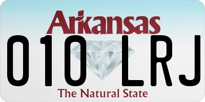 AR license plate 010LRJ