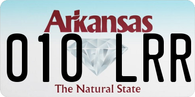 AR license plate 010LRR